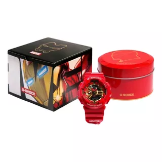 Reloj Casio Gshock Iron Man Rojo