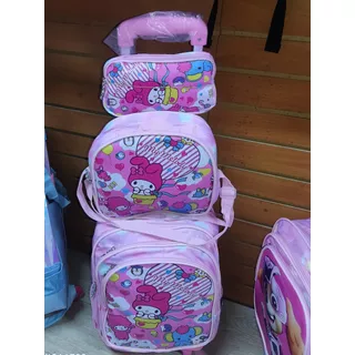 Maleta Morral De My Melody Con Lonchera Y Cartuchera 