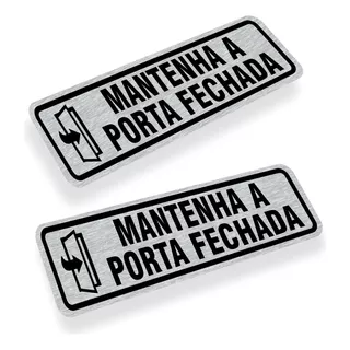 Adesivo Manter A Porta Fechada - 2 Unidades Alta Qualidade