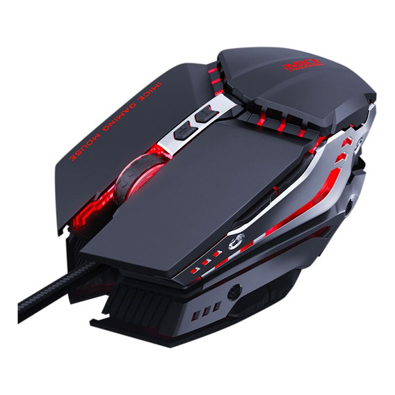 Mouse Óptico Gamer Ergonómico T80 Imice Con Cable, En Caja