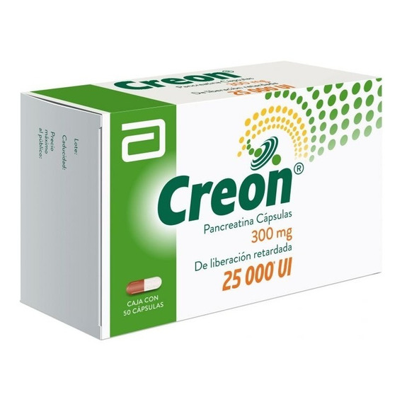 Creon 300 Mg Caja 50 Cápsulas Pancreatina