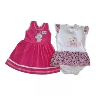 Kit 4 Peças De Roupas Para Bebe Meninas E Meninos Revenda