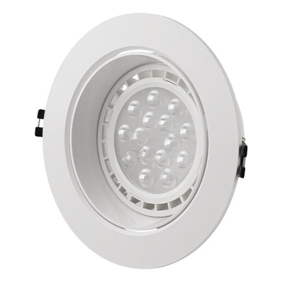 Spot De Embutir Jen1n Blanco Apto Led Ar111 Deco Moderno Lk