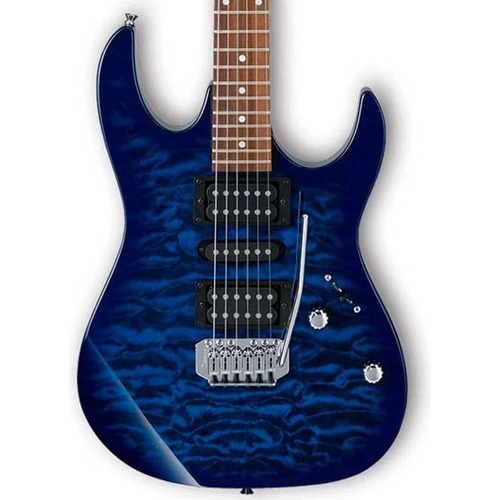 Ibanez Grx70qa-tbb Guitarra Eléctrica 6 Cuerdas Color Transparent blue burst Material del diapasón Amaranto Orientación de la mano Diestro