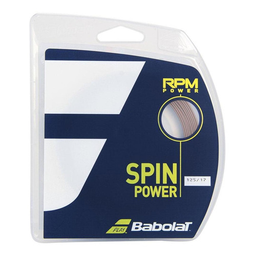 Corda Babolat Rpm Power 1,25 mm Marrom (calibre 17) - Set 12 M