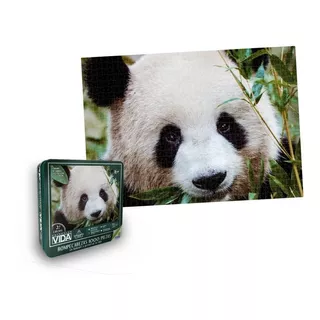 Rompecabezas X 1000 Piezas Oso Panda Ronda Coleccion Vida