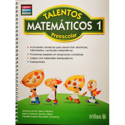 Talentos Matemáticos Preescolar 1 Editorial Trillas