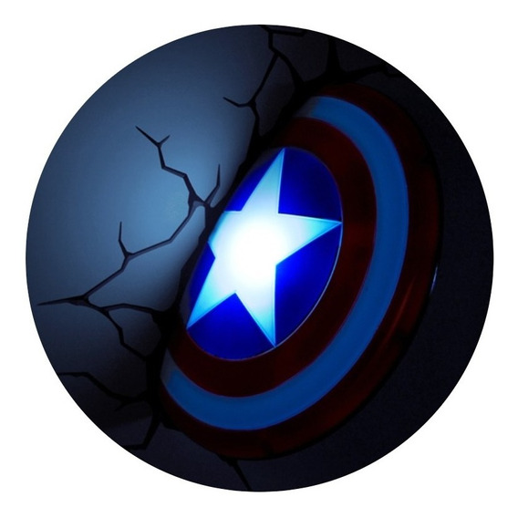Lámpara Mural Escudo Capitán América