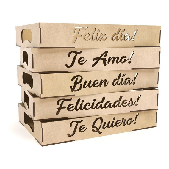 Pack Bandeja Desayuno Grande Mdf 20x30 Feliz Dia, Decorar