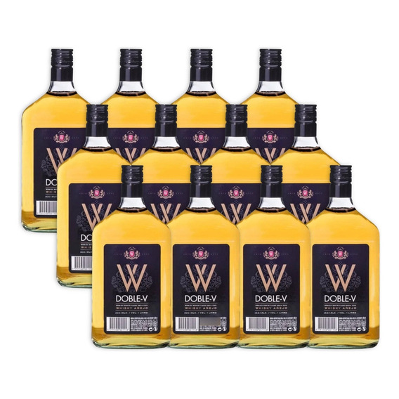 Doble-v Whisky Etiqueta Negra Añejo Caja X12u 1000ml 