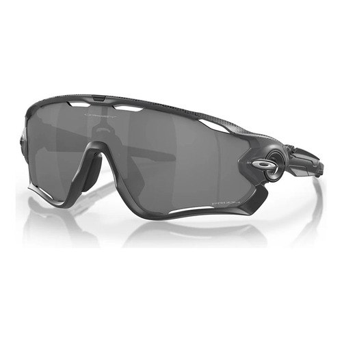 Gafas de sol Oakley Jawbreaker Hi Res de carbono mate, color negro, lente de color negro