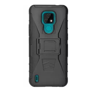 Funda De Uso Rudo + Mica Moto C E4 E5 G4 G5 G6 G7 Z2 Z3 One