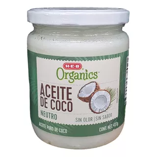 Aceite De Coco Organico Neutro 437gr