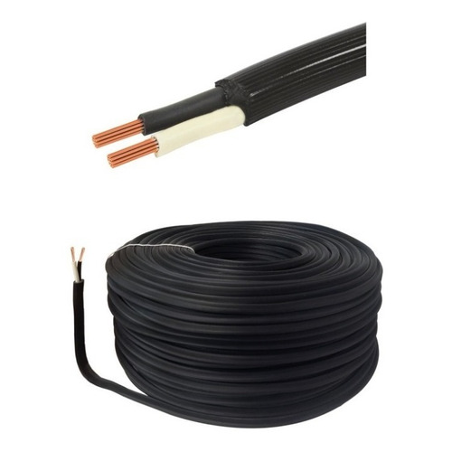 Rollo De Cable Uso Rudo Calibre 2x14 Duplex 20 Mts