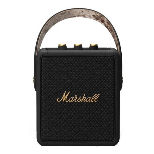 Parlante Marshall Stockwell II portátil con bluetooth waterproof  black and brass