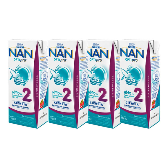 Nan Optipro 2 Leche Maternizada (6-12 Meses)190ml X96un