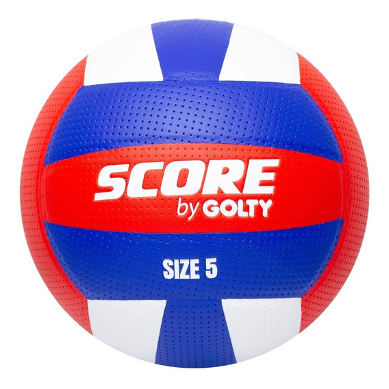 Balon De Voleibol Laminado Score By Golty No. 5 Color Azul/Rojo