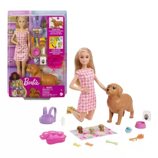 Boneca Barbie Filhotinhos Recém Nascidos Presente Menina