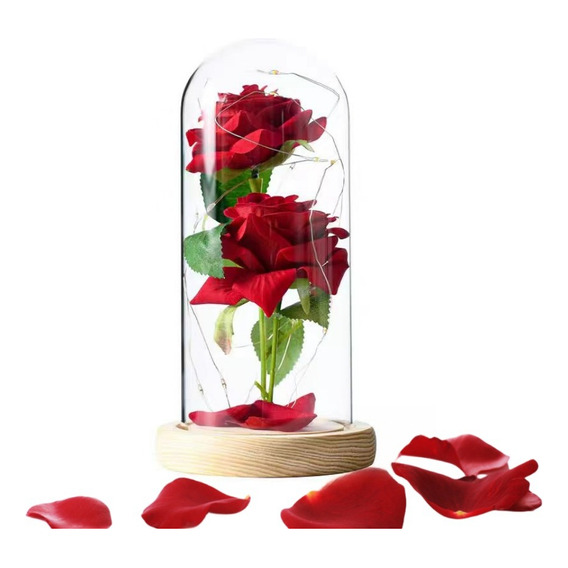 Flor Eterna Rojo Rosa Regalos Para Ella