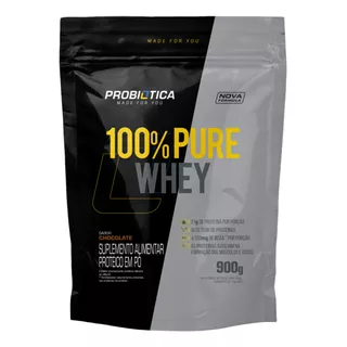 100% Pure Whey Chocolate - Refil 900g - Probiótica
