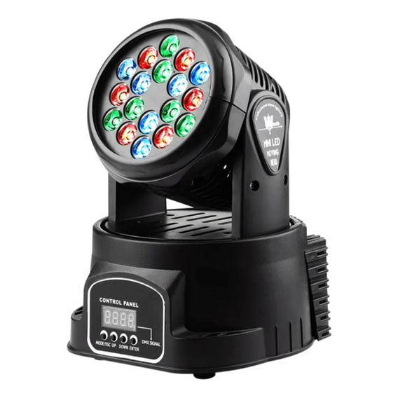 Cabeza Móvil 18 Luces Led Profesional Rgb Fiestas, Eventos