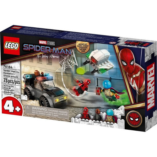 Lego Marvel Spider-man Ataque Del Dron De Mysterio 76184 Cantidad De Piezas 73