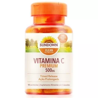 Vitamina C 500 Mg 90 Cápsula De Liberação Prolongada Sundown Sabor Cápsulas Não Flavorizadas