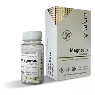 Magnesio Complex Vitalum X60cap Mayor Absorcion Sin Sabor