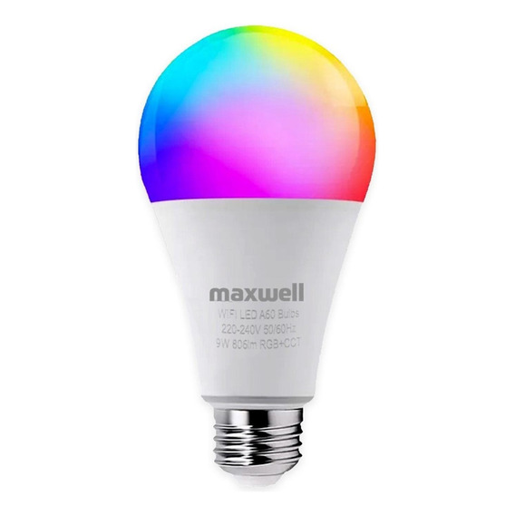 Ampolleta Inteligente Led Maxwell E27 Wifi App Rgb 9w X1