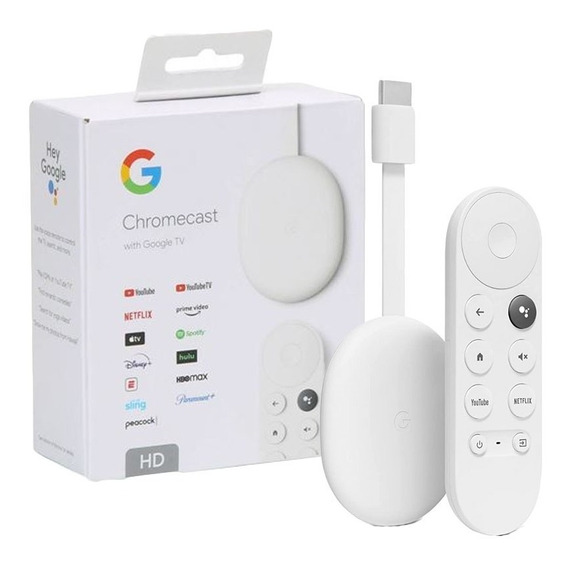 Chromecast 4 Google Tv Full Hd En Caja Con Cargador Original