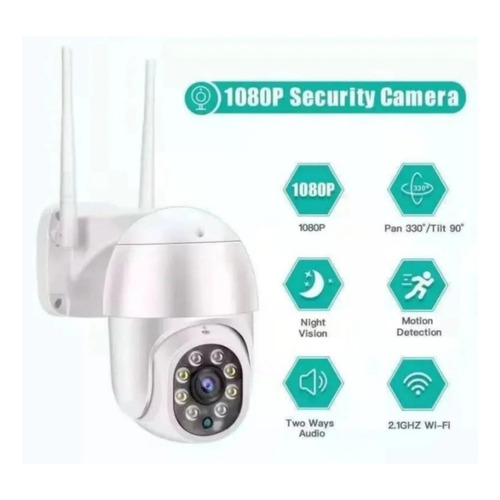 Cámara de seguridad Tasbel Domo Seguridad con resolución de 1080p visión nocturna incluida blanca