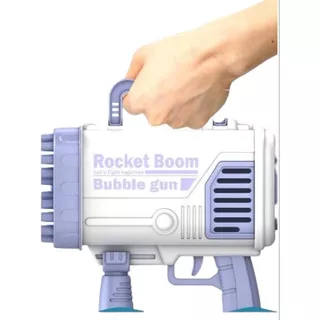 Burbujero Tik Tok Bazooka A Carga Usb Bubble Rocket  Con Luz