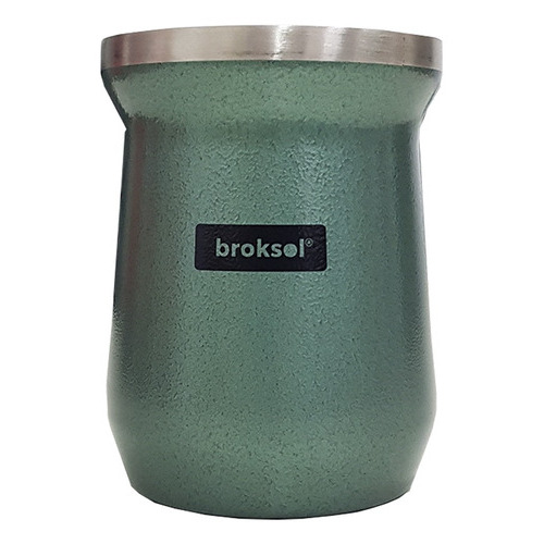 Mate Clasico De Acero Inoxidable Frio Calor Termico Broksol Color Verde