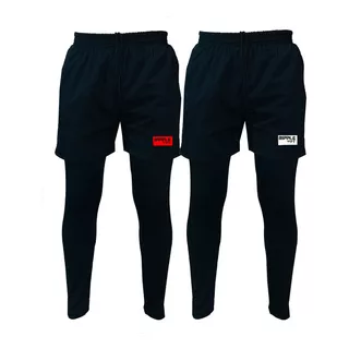 Combo X2 Pantalonetas Con Licra Larga Hombre Original Ripple