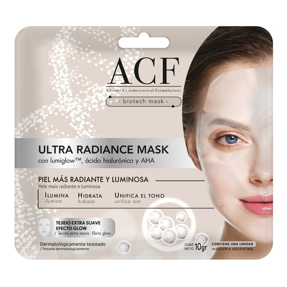 Mascara Facial Ultra Radiance Mask Acf Tipo de piel Todo tipo de piel