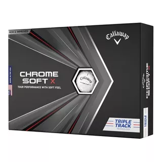 Pelotas Callaway Chrome Soft X Triple Track| The Golfer Shop Color Blanco