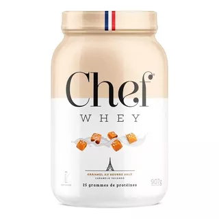 Chef Whey 907g Protein Gourmet Sem Lactose Original Sabores Sabor Caramelo  Salgado