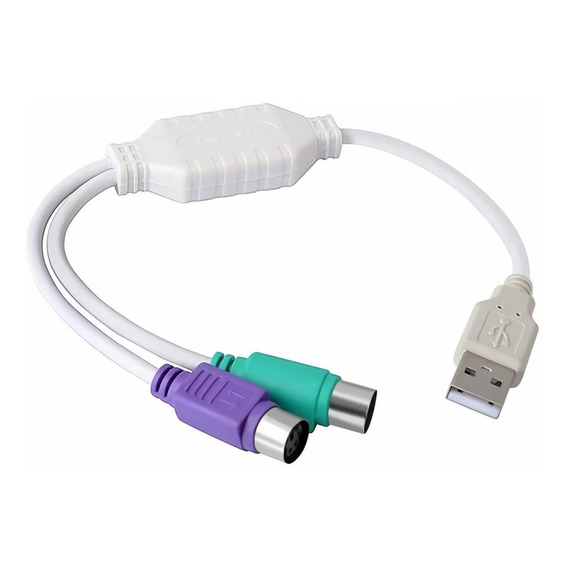 Cable Adaptador Convertidor Conector Ps2 A Usb Teclado Mouse
