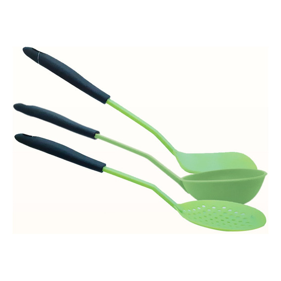 Utensilios Para Servir En Colores De Nylon The Kitchen Color Verde