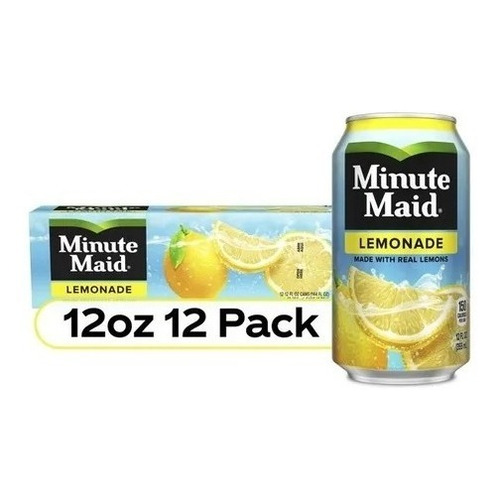 Minute Maid Lemonade/ Limonada De Limon Real 12 Pack 354ml
