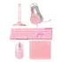 Combo Gamer Fantech P51 5 En 1 Sakura Teclado Mouse Rgb Mouse Rosa