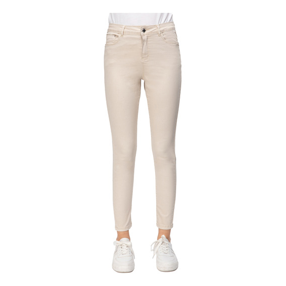 Jeans Super Skinny Emilia Crema Mujer Fashion´s Park