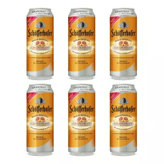 Pack X6 Cerveza Schofferhofer Grapefruit Pomelo Lata 500 Ml