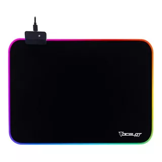 Ocelot Gaming Omp01 - Mousepad Rgb De Tela 350x250x3mm Color Negro