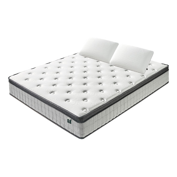 Colchón King Resortes Pocket Zinus + 2 Almohadas