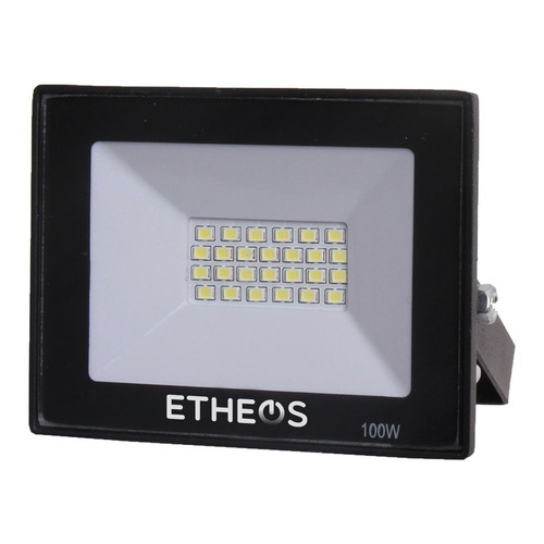 Reflector Led 100w Exterior E Interior Etheos Color de la carcasa Negro Color de la luz Blanco 220V