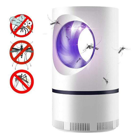 Lampara Atrapa Mosquitos Usb Insectocutor Mata Insectos Uv