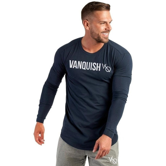 Playera Deportiva Ajuste Perfecto Manga Larga Vanquish R74rw