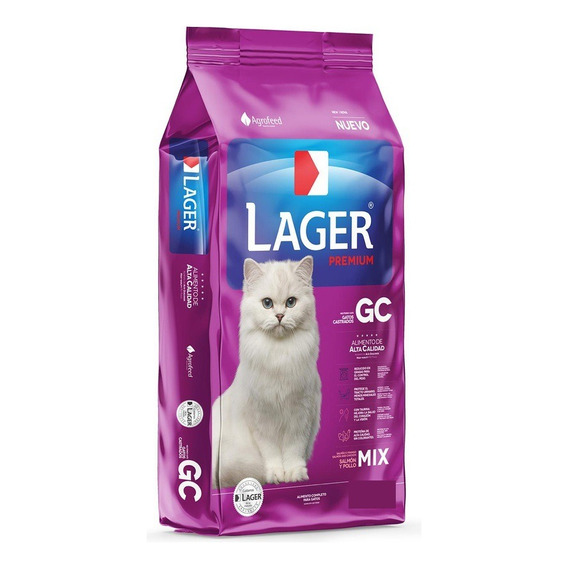 Alimento Lager Gato Castrados 10kg