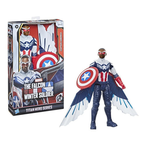 Figura De Acción Marvel Titan Hero Series Capitán América